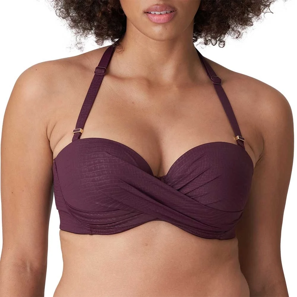 PrimaDonna Swim Dalyan 4009817 Unterlegter Bikini Trägerlos Wein 75C 2 PrimaDonna Swim Dalyan 4009817 Unterlegter Bikini Trägerlos Wein 75C – Bild 2