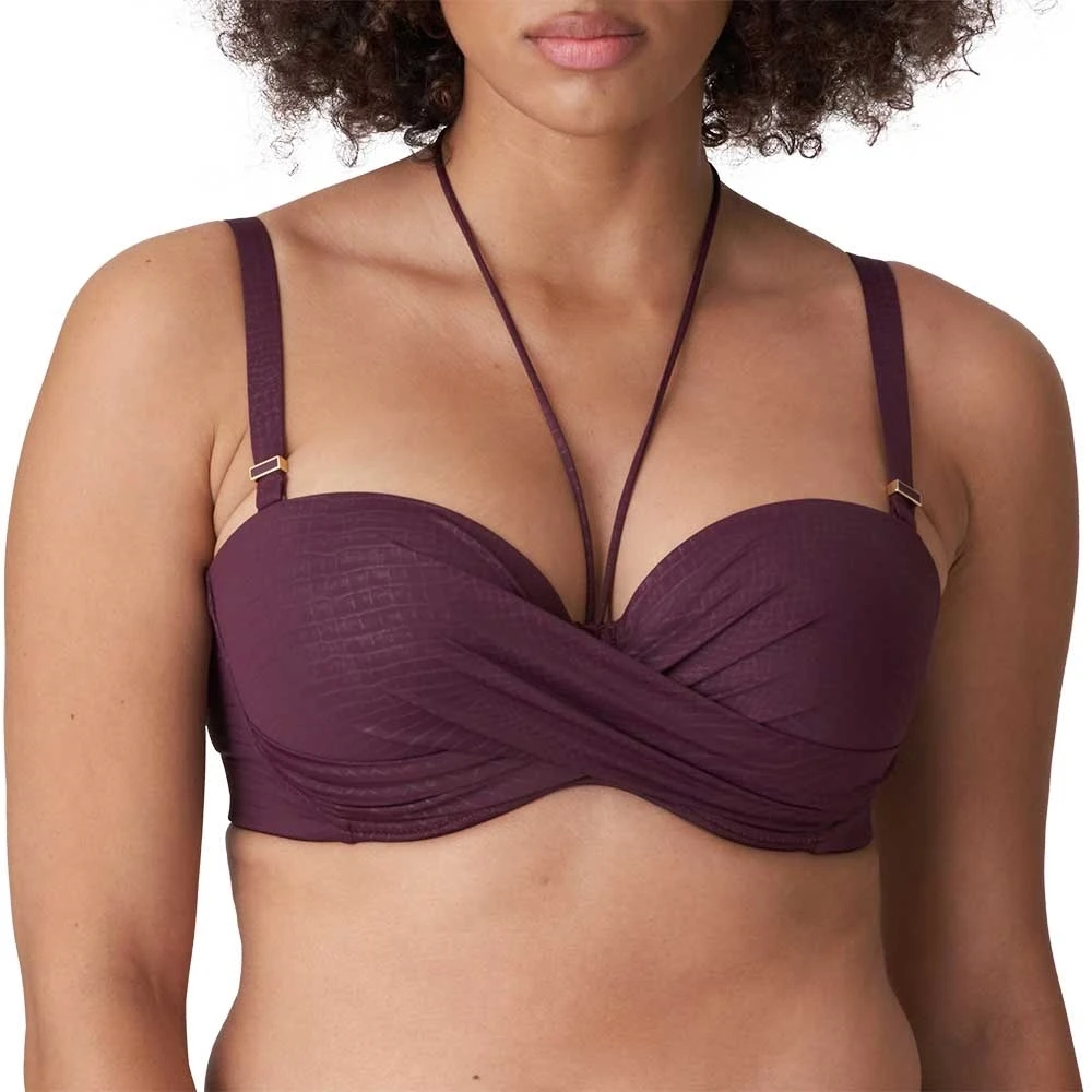 PrimaDonna Swim Dalyan 4009817 Unterlegter Bikini Trägerlos Wein 75C 1 PrimaDonna Swim Dalyan 4009817 Unterlegter Bikini Trägerlos Wein 75C